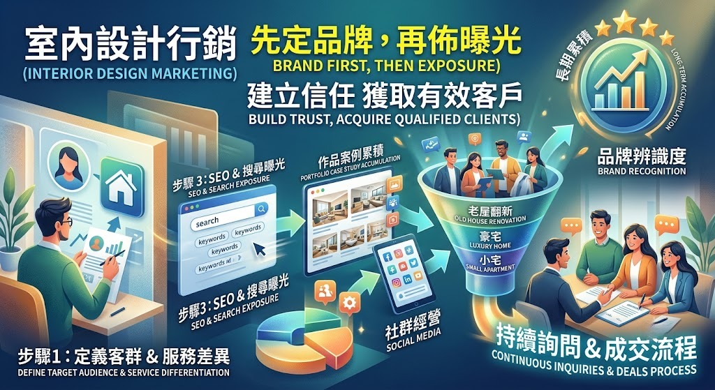 室內設計行銷怎麼做?從品牌曝光、SEO 到獲客轉換完整指南
